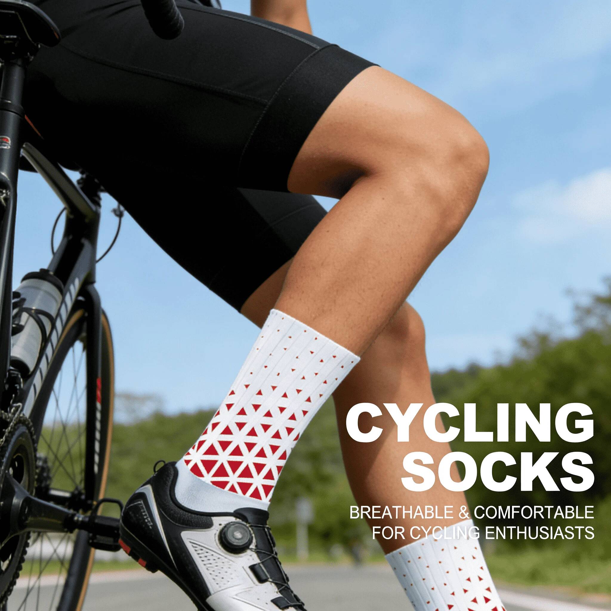 Cycling High Gear - Meias de Ciclismo Profissionais Antiderrapantes 2026: