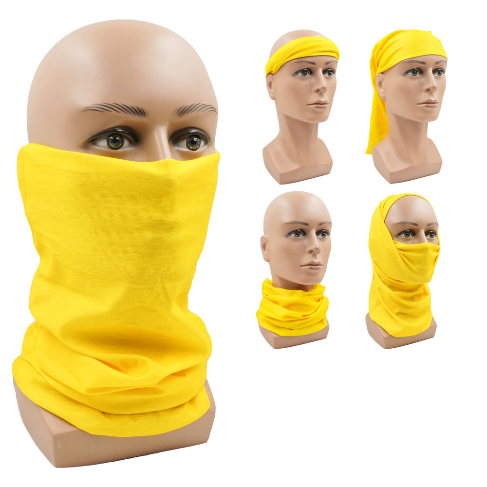 Gear In Cycling - Amarelo multifuncional ciclismo pescoço gaiter protetor