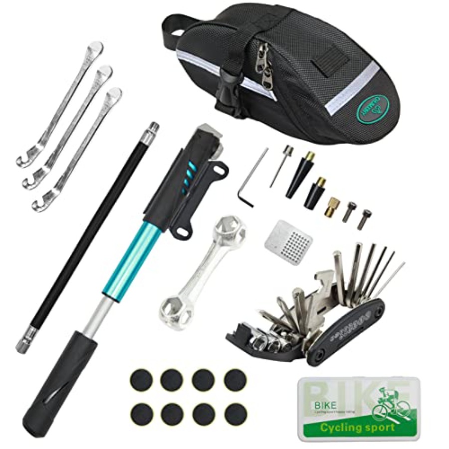 Bicycle Repair Kit - Kit de Reparo de Bicicleta Contém