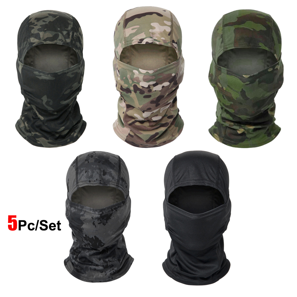 5 pçs/set camuflagem balaclava - Aero Cycling Helmet avaliação e preço