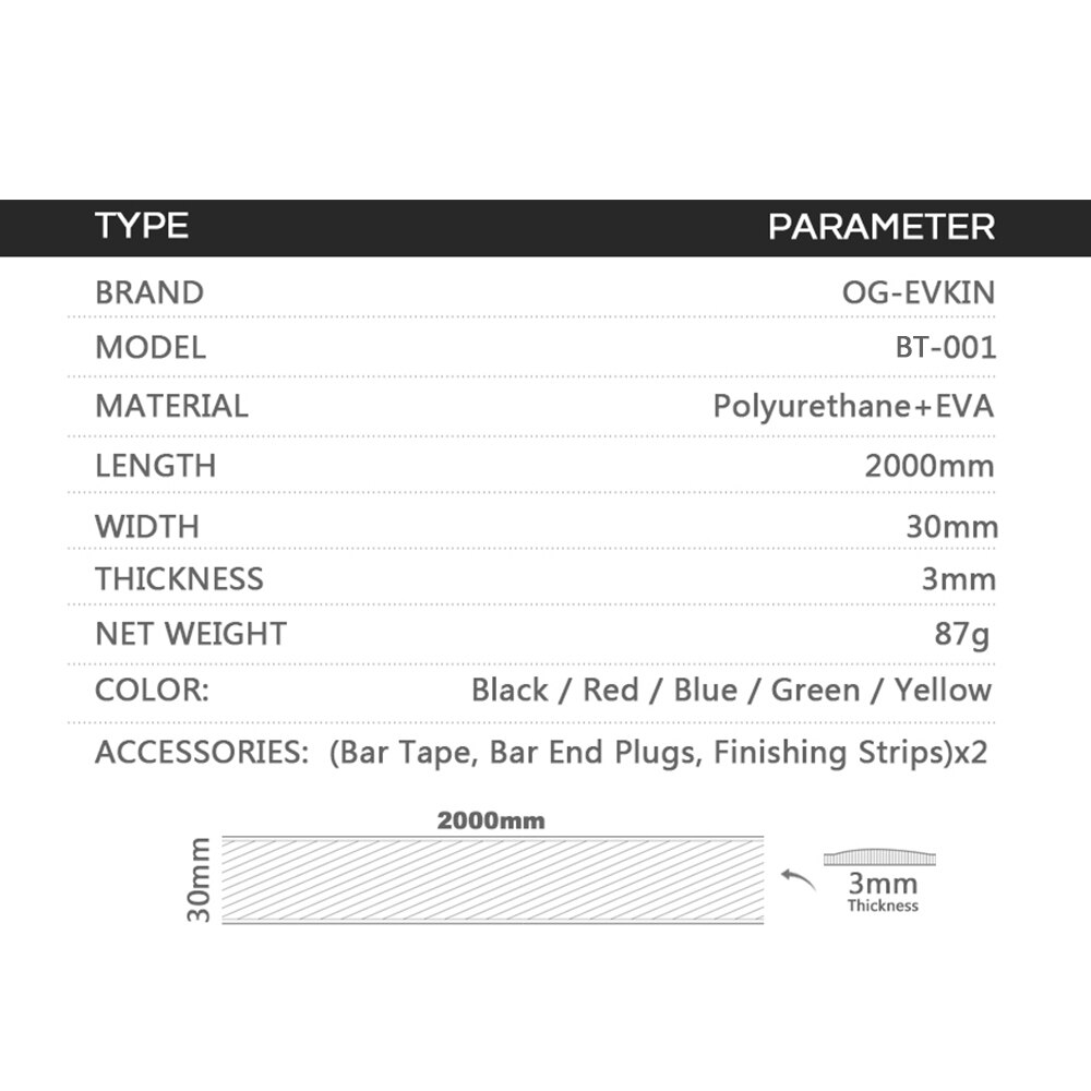 OG-EVKIN fita para guidão de b - Bike Handlebar Tape avaliação e preço