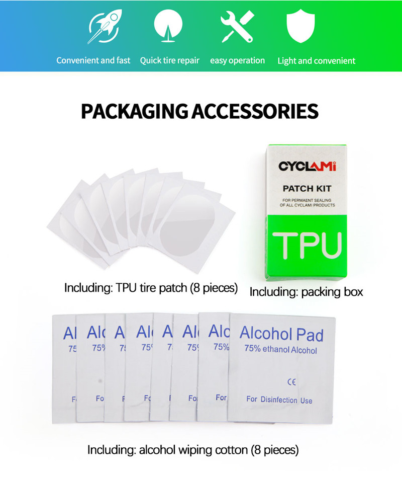 Novo remendo de pneu para tubo - Bicycle Repair Kit avaliação e preço