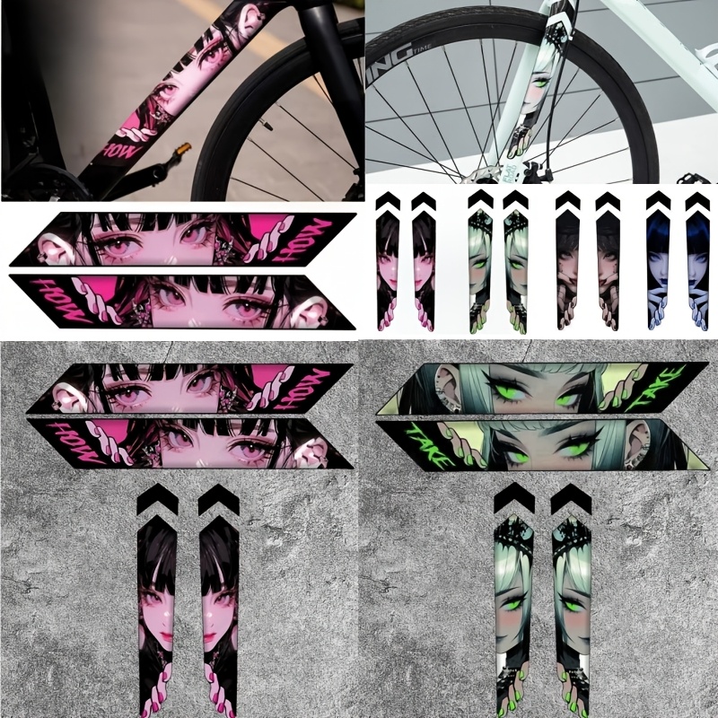 Adesivo de Menina Anime Esprei - Cycling Gear Sale avaliação e preço
