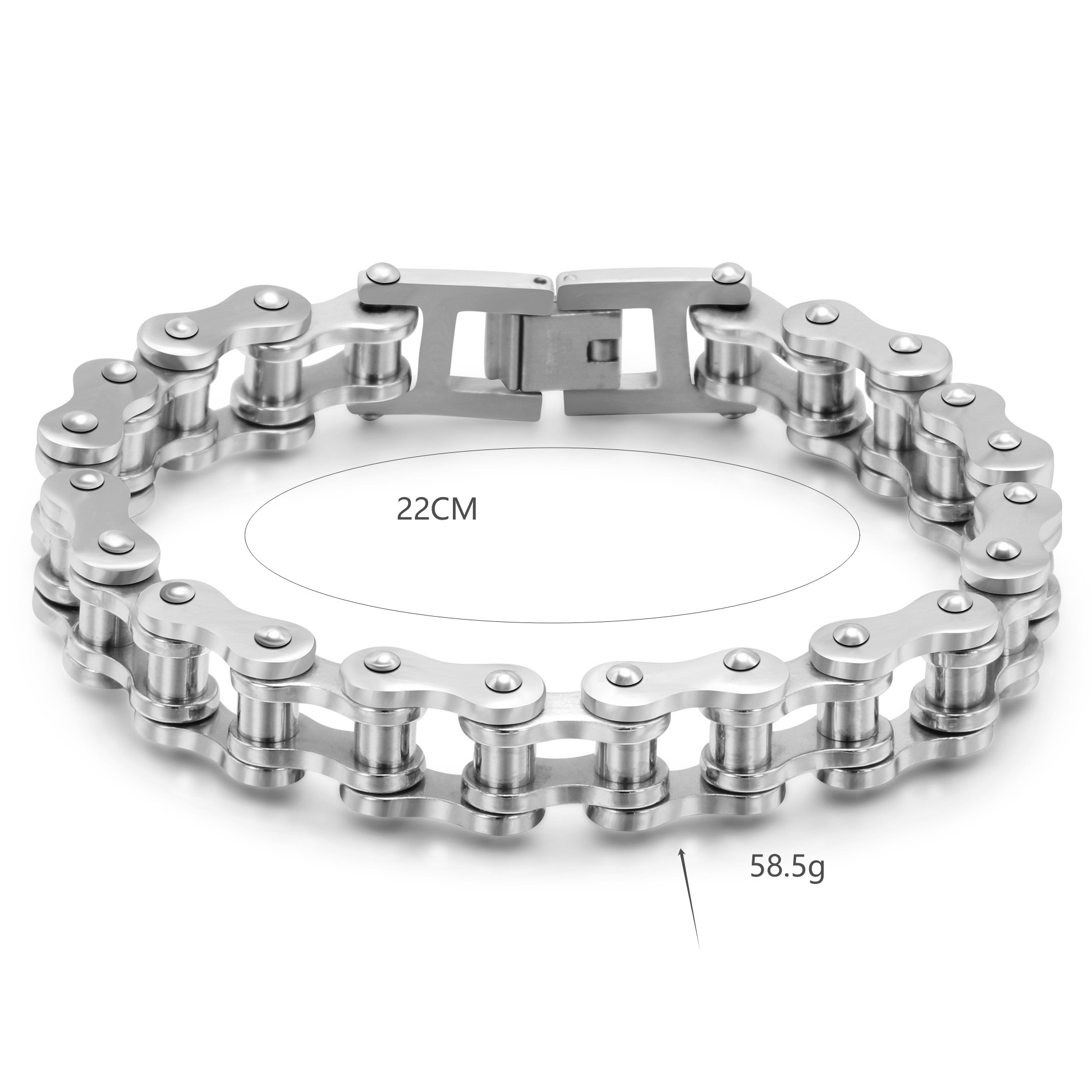 Pulseira Masculina de Aço Inox - Yellow Cycling Gear avaliação e preço