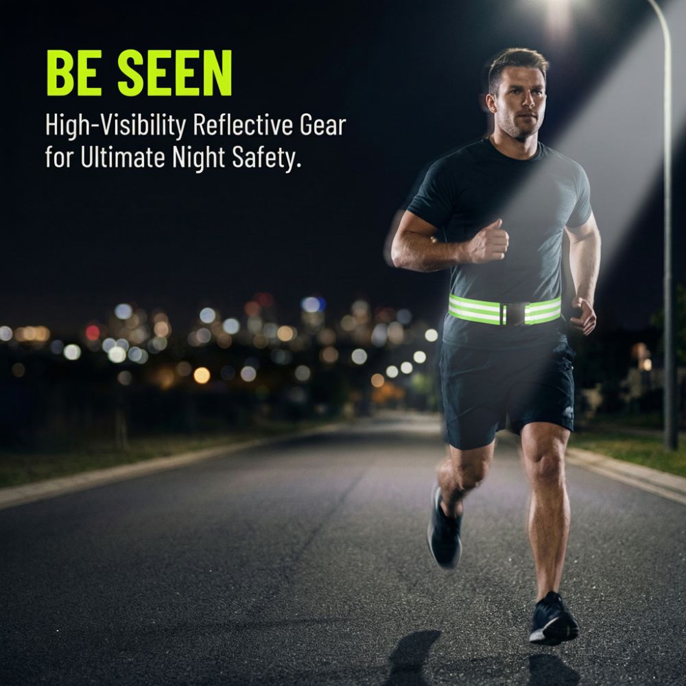 Cinto Refletivo Ajustável e Po - Yellow Cycling Gear avaliação e preço